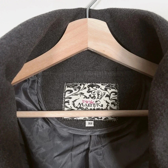 PINK MARTINI |  GREY BELTED COAT - Picture 7 of 12